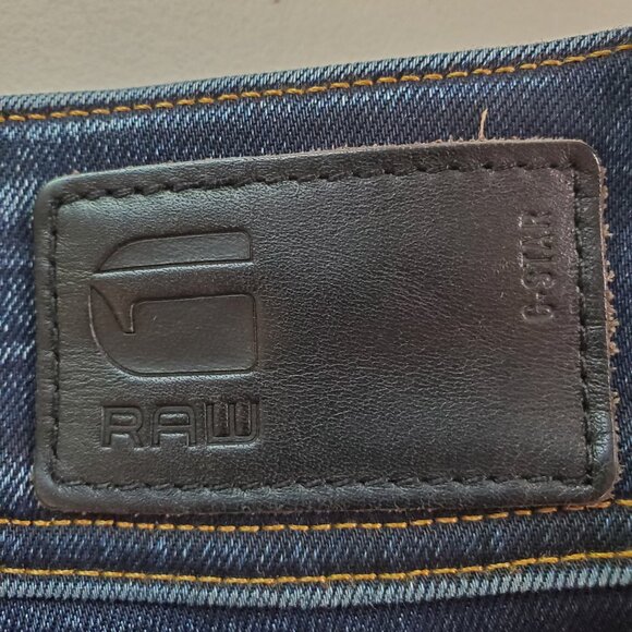 G-STAR RAW SZ 31x32 (US Size 12) Lynn Mid Skinny Distressed Blue Jeans - Picture 11 of 16